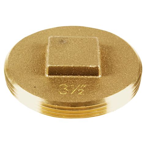 Oatey® 42373 Brass Cleanout Plug With Raised Head 3 1 2