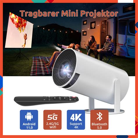 Xgody Android Portable Projector Ultra Hd P Lcd Smart Mini