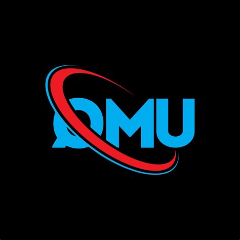 QMU logo. QMU letter. QMU letter logo design. Initials QMU logo linked ...