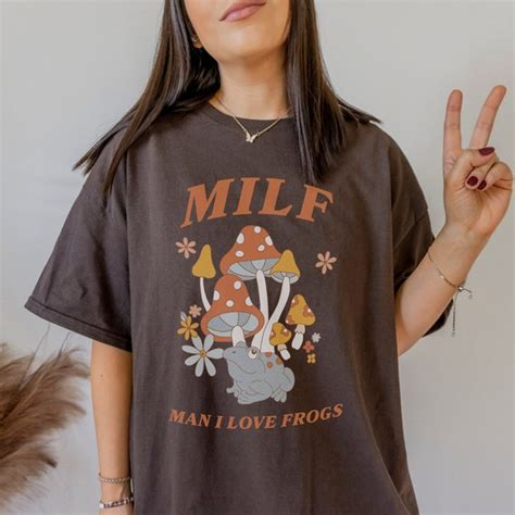 Mushroom Sweatshirt Milf Man I Love Fungi Boho Mama Mother S Day