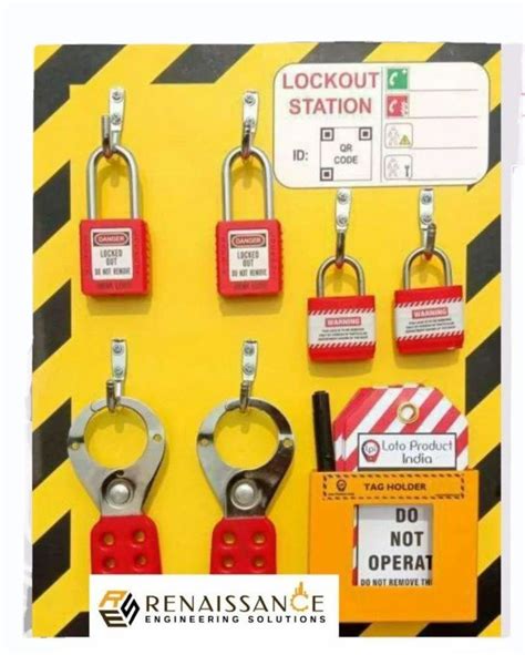 Electrical Lockouts Stainless Steel ILP22KS Open Lockout Tagout Station