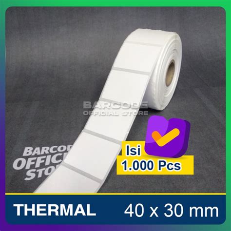 Jual Kertas Sticker Label Printer Barcode X Mm Line Thermal