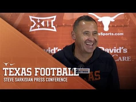 Steve Sarkisian Press Conference [Nov. 6, 2023] : r/LonghornNation