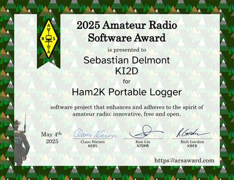 Ham K Portable Logger Wins The Amateur Radio Software Award Qrz