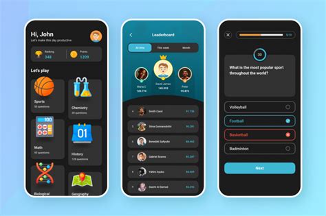 Quiz App Ui Template Free Download Ui Fresh