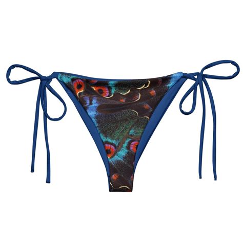 Butterfly String Bikini Bottom Cute Detail Swimwear Pattern Bikini