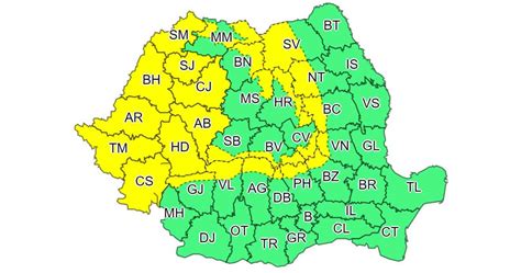 Avertizare Cod Galben de vânt în Alba și alte județe valabil până