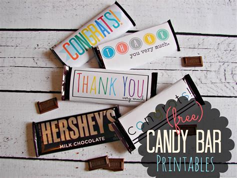 Free Printable Thank You Candy Bar Wrappers - Printable Word Searches