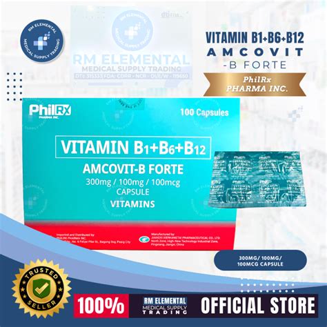 Amcovit B Forte Vitamin B Complex Capsules Lazada Ph