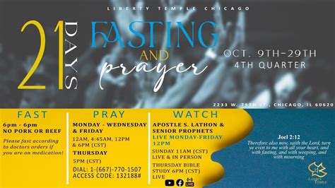 21 Days Of Prayer And Fasting Day 9 Youtube