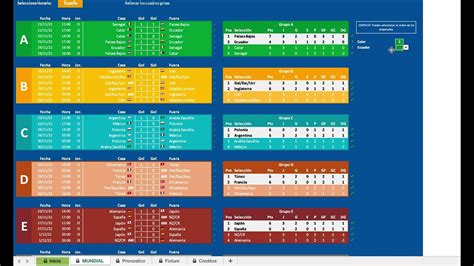 Fixture Mundial Qatar 2022 Con Excel Expertos En Excel Porn Sex Picture