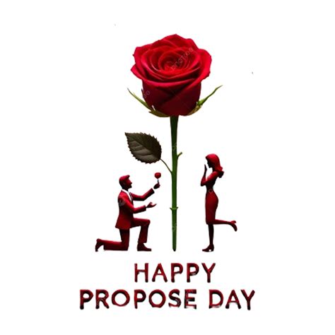 A Single Rose Men Proposeing Women Happy Propose Day, Propose Day ...