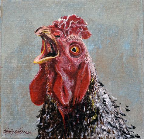 Speckled Screamer Painting by Shelly Wilkerson - Fine Art America