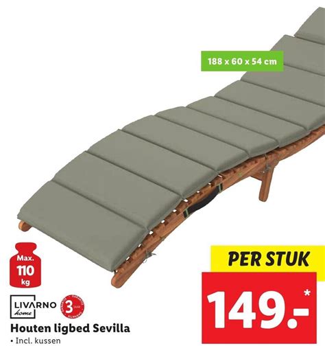 Livarno Home Houten Ligbed Sevilla Aanbieding Bij Lidl