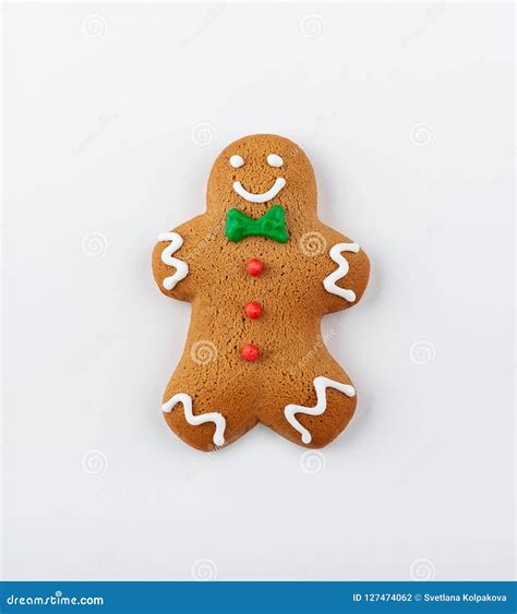 Christmas Gingerbread Man Stock Photo Image Of Happy 127474062