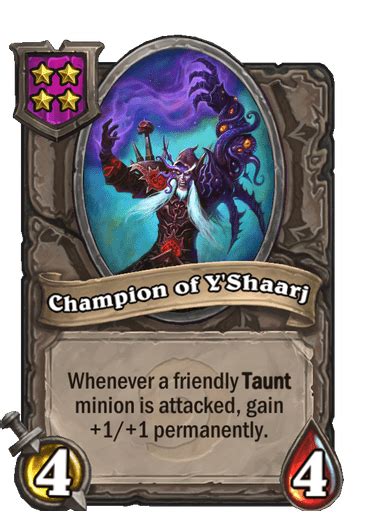 Bg Champion Of Yshaarj Hearthstone Top Decks