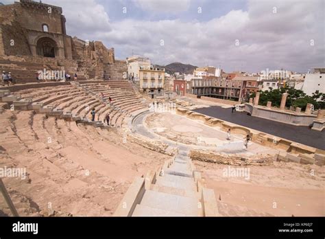 El Teatro Romano De Cartagena España El 4 De Junio De 2017 Fotografía