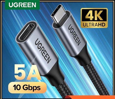 ᐉ Кабель UGREEN US372 Thunderbolt 3 Type-C to Type-C 0,5 м (80810 ...