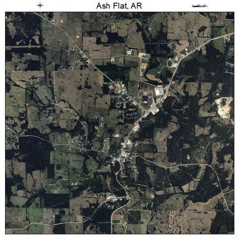 Aerial Photography Map of Ash Flat, AR Arkansas