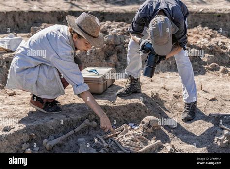 Archaeological Dig Stock Photo Alamy