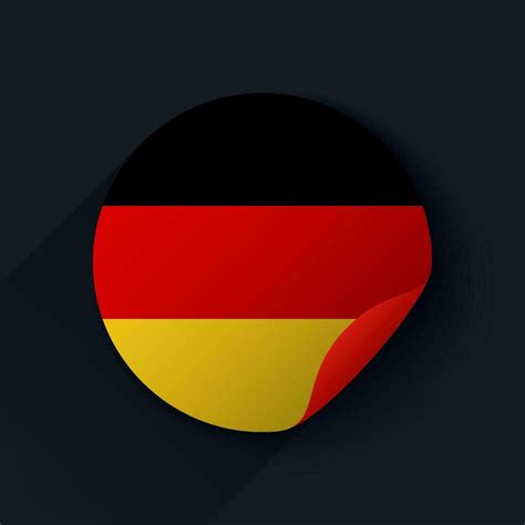 Germany Flag Sticker Vector Illustration 36745492 Vector Art at Vecteezy
