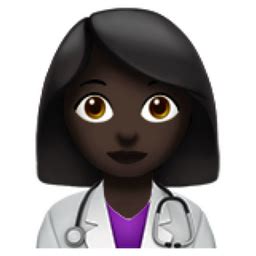 Woman Health Worker Dark Skin Tone Emoji U F U F Ff U D U