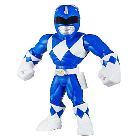 Boneco Power Rangers Azul Mega MightiesE5874 Hasbro Submarino