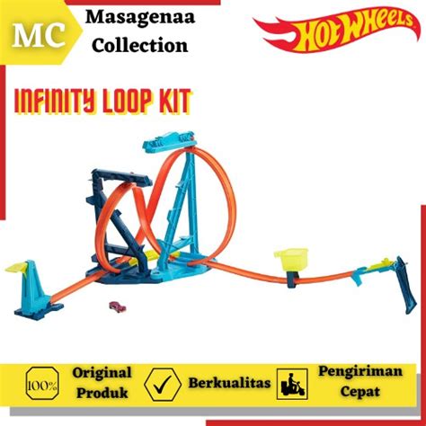 Jual Mainan Lintasan Jalanan Arena Trek Hot Wheels Hotwheels Hotwheel Track Builder Double Loop