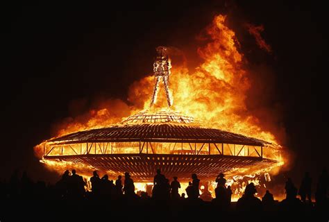 Burning Man From The Sky Rotordrone