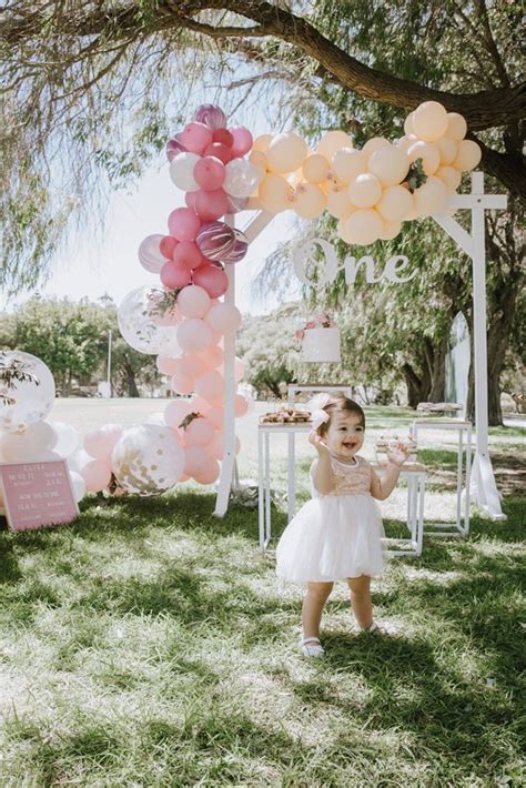 Elisas Outdoors One Derland 1st Birthday Girl Decorations First