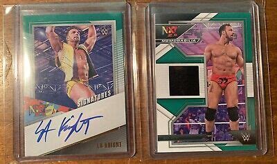 2022 Panini WWE NXT Signatures Green LA Knight NS LAK Auto Autograph