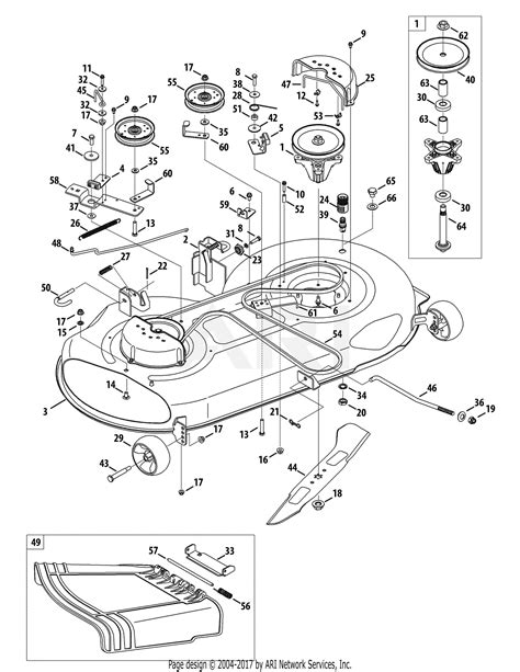 Huskee 46 Inch Deck Belt Diagram