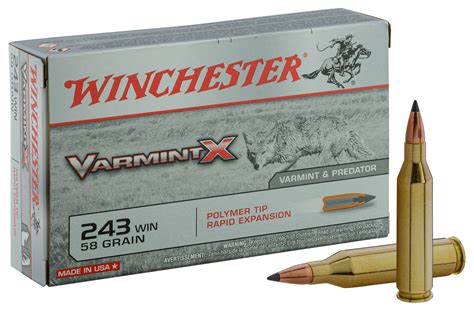 Munition Grande Chasse Winchester Calibre 243 Win 243 Win 100 Gr