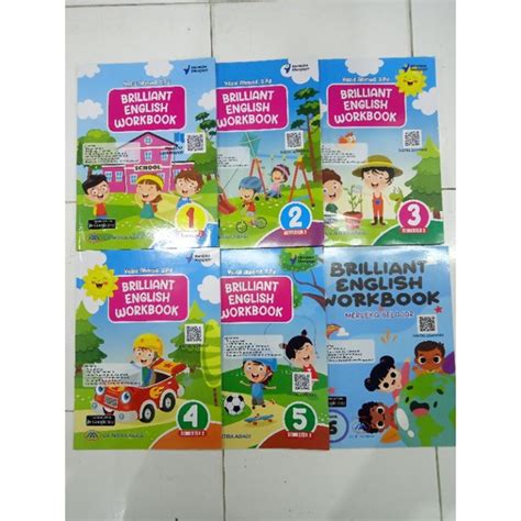 Jual Buku Bahasa Inggris SD Brilliant English Workbook Semester 2 Kelas