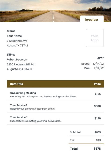 Trucking Invoice Templates Kosmo