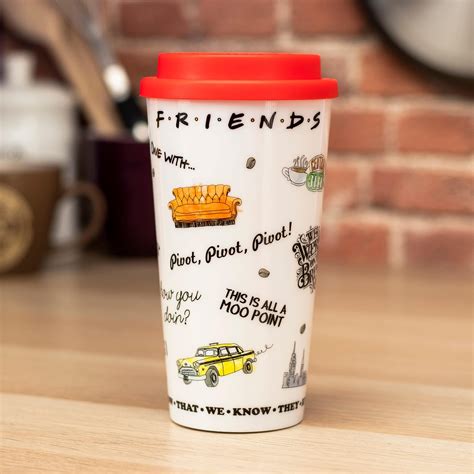 Travel Mug Friends Tazza Con Coperchio Central Perk Goolp