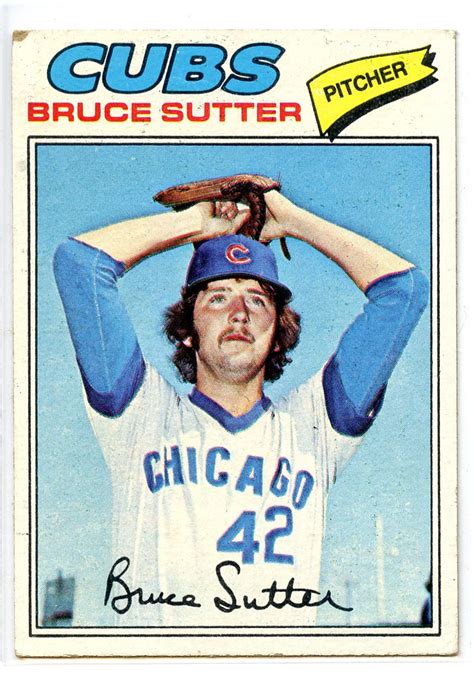 1977 Topps 144 Bruce Sutter RC VG