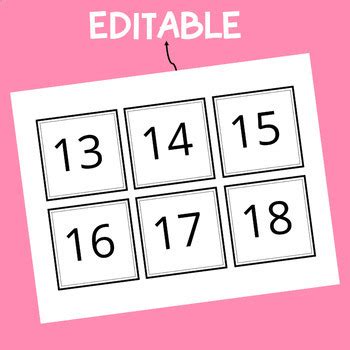 Printable Free Number Flashcards, Number Cards, Black and White Number ...