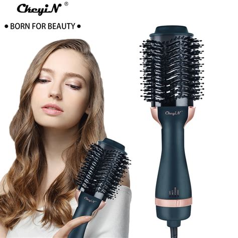 Jual PREORDER Ckeyin 2 In 1 Hair Dryer 1000W Hot Air Brush Hair Straightener Curler Comb