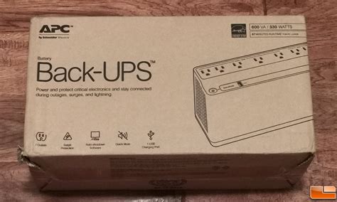 Apc Ups 600va Be600m1 Battery Backup And Surge Protector Review Legit Reviews