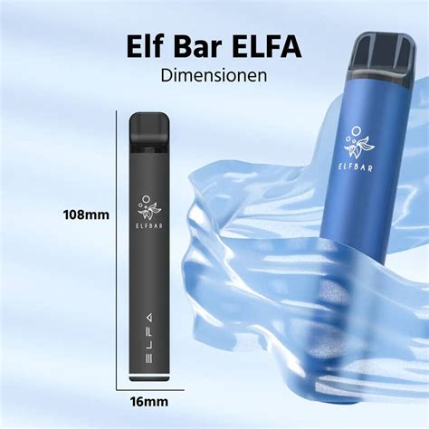 Elfbar ELFA Starter Kit Schwarz Black Pod Kit System