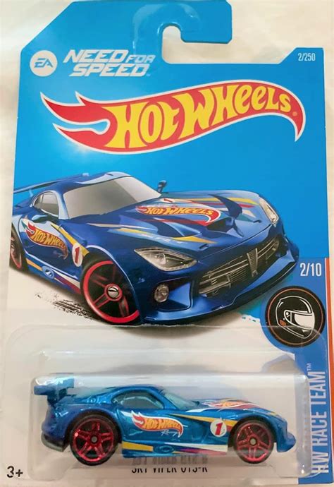 Amazon Hot Wheels Hw Race Team Need For Speed Srt Viper Gts R Blue Toys Games