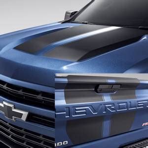 GM Accessories 84426093 - Rally Stripe Package in Black [2023+ Silverado]