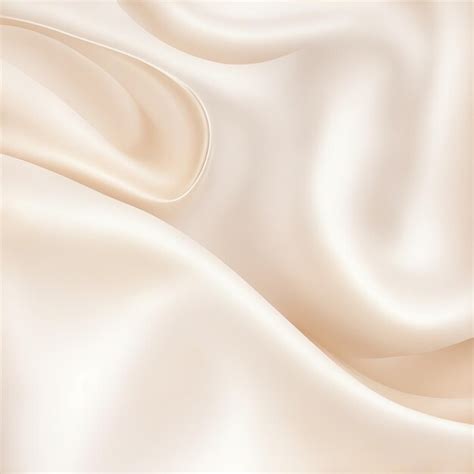 Premium Ai Image Soft Pastel Cream Shiny Satin Silk Swirl Wave Background