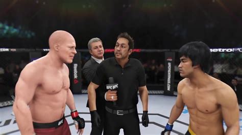 Bruce Willis Vs Bruce Lee EA Sports UFC 3 CPU Vs CPU Crazy UFC