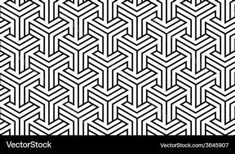 Black And White Geometric Pattern Royalty Free Vector Image