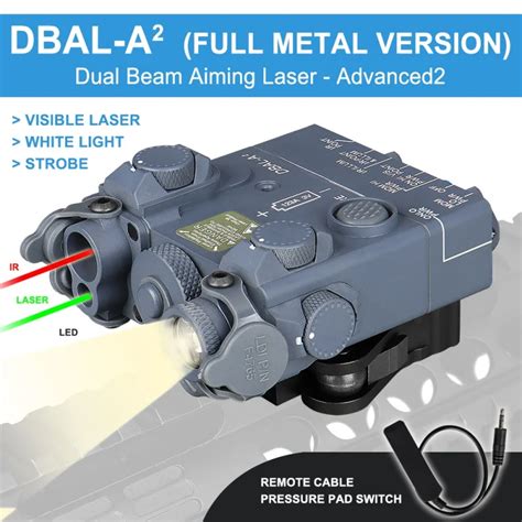 DBAL A2 Dual Beam Aiming Laser IR Green Laser LED White Light