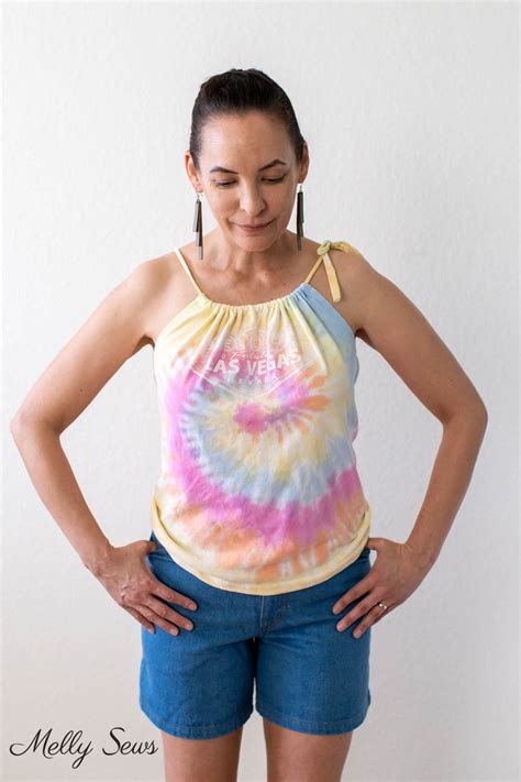 How To Turn A T Shirt Into A Tank Top A Refashion Tutorial Melly Sews