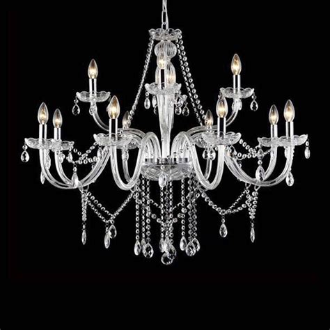 Lustre Candelabro De Cristal Maria Tereza Bra Os Transparente