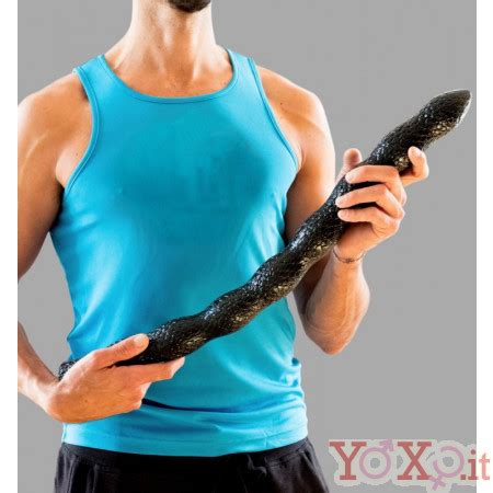 DEEPR Snake Dildo Morbido E Flessibile 70 X 5 5 Cm Nero
